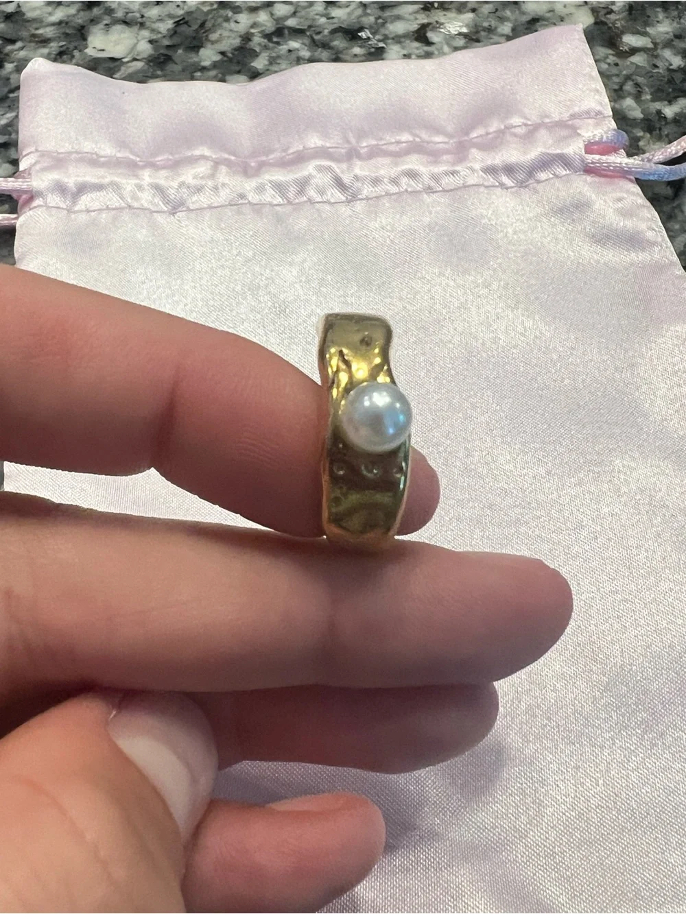 Louise Carter Gold Pearl Ring